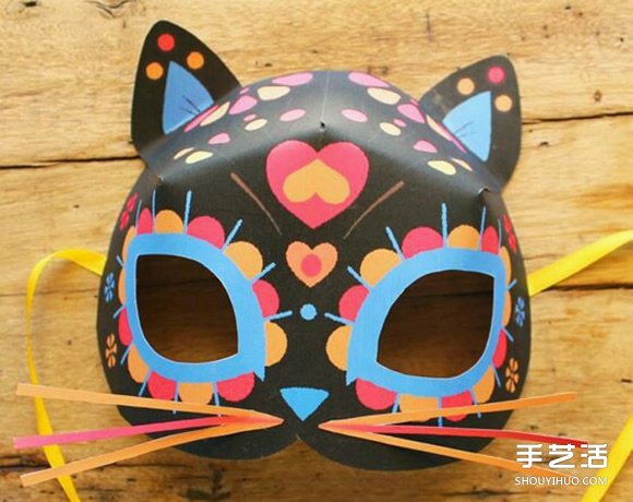 猫面具怎么制作的教程 猫脸面具制作过程图解
