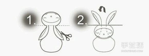 小兔子书签制作方法 卡纸制作兔子书签教程