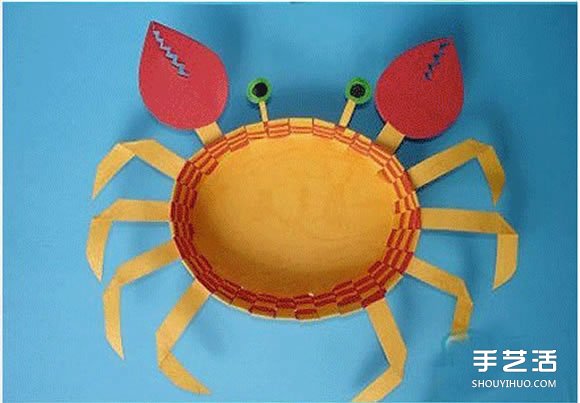 儿童螃蟹手工制作图片 简单可爱小螃蟹制作教程