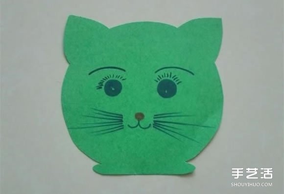 幼儿园小猫头饰图片 简单卡纸小猫帽子的做法