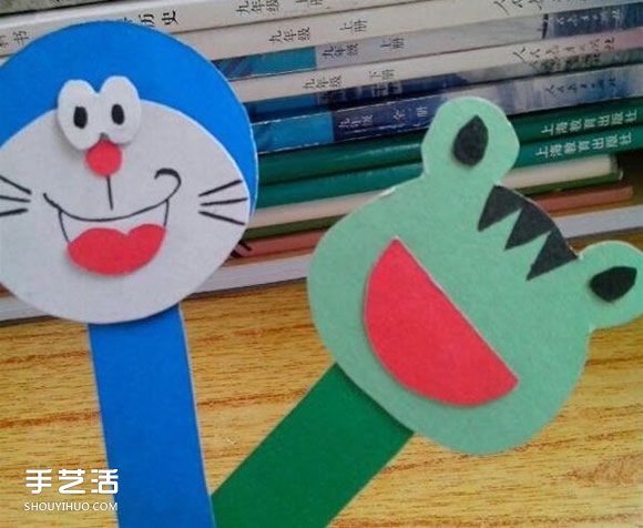 幼儿卡通书签制作方法 小动物书签的做法图解