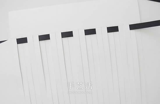 编织风书皮的包法图解 卡纸手工制作双色书皮