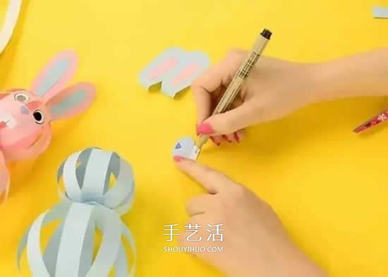 幼儿园彩色卡纸手工制作 简单DIY可爱小动物