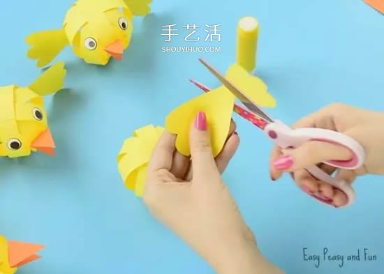 幼儿园彩色卡纸手工制作 简单DIY可爱小动物