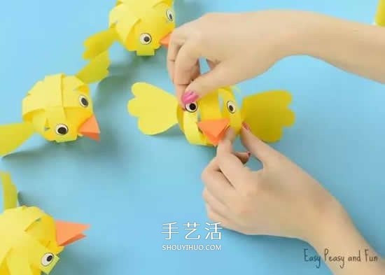 幼儿园彩色卡纸手工制作 简单DIY可爱小动物