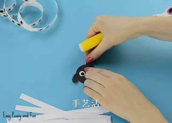 幼儿园彩色卡纸手工制作 简单DIY可爱小动物