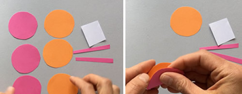 简单的幼儿卡纸手工制作 可爱纸毛毛虫的做法