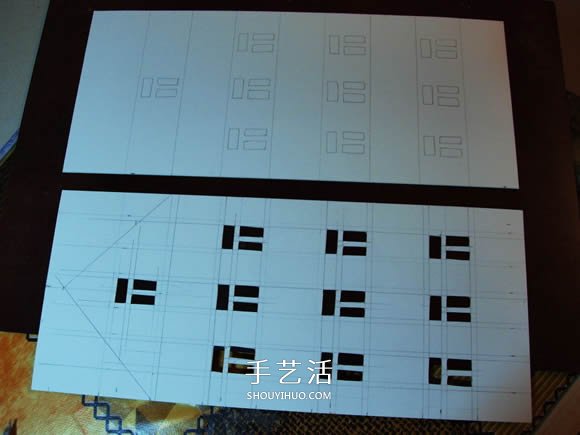 卡纸手工制作圣诞节房屋模型装饰