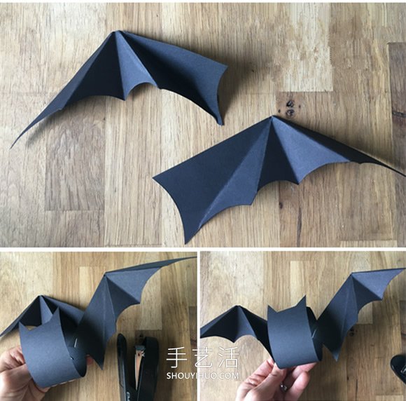 简单又可爱蝙蝠花环的手工制作教程