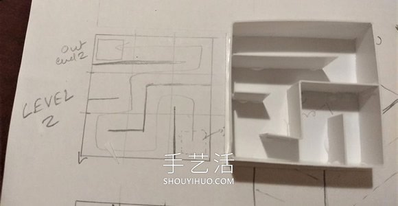 自制迷宫玩具盒子走珠的方法详细图解