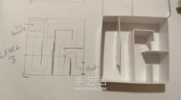 自制迷宫玩具盒子走珠的方法详细图解