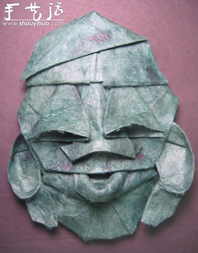 Phillip West的人物脸部造型折纸