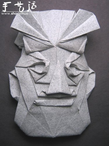 Phillip West的人物脸部造型折纸