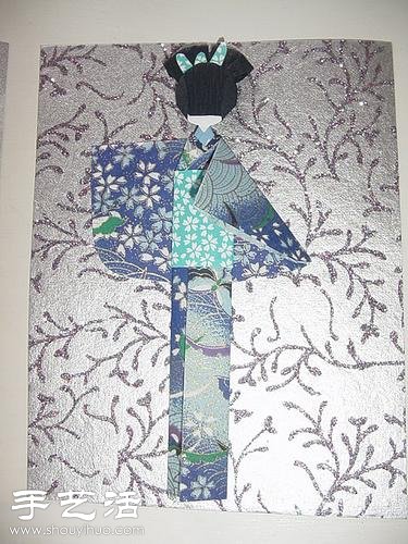 日本民族风和服娃娃折纸艺术