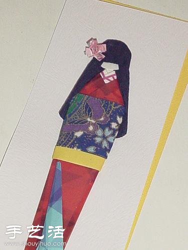 日本民族风和服娃娃折纸艺术