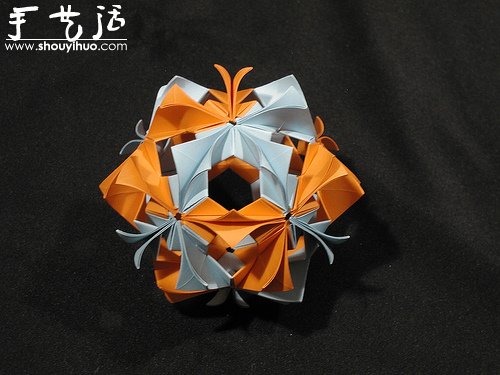 复杂几何立体折纸作品欣赏