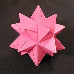 复杂几何立体折纸作品欣赏