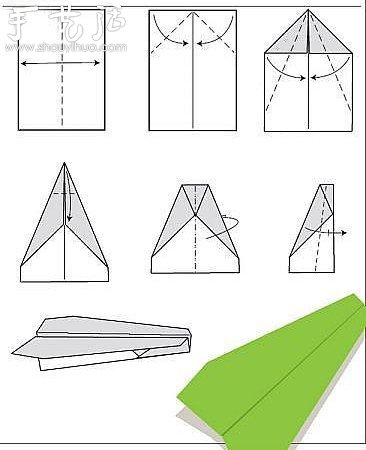 折纸飞机的方法大全 纸飞机的折纸方法
