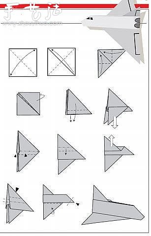 折纸飞机的方法大全 纸飞机的折纸方法