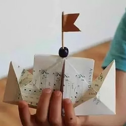 轮船的折叠方法图解 简单儿童折纸轮船教程