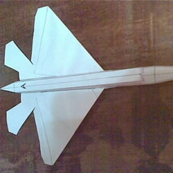 F-22战斗机折纸图解 手工制作F22战机模型教程