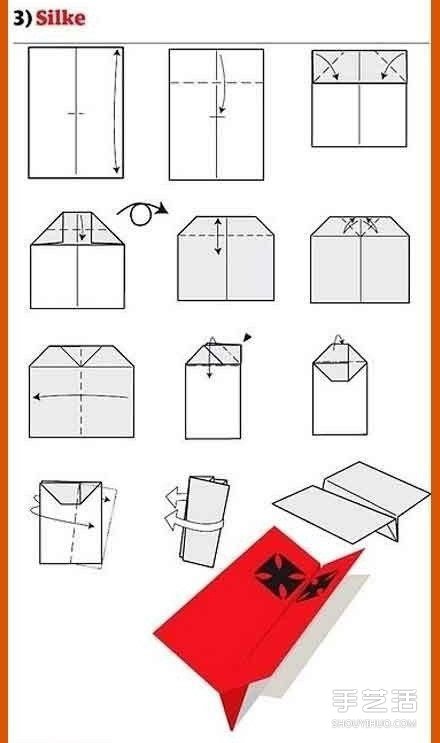 10种经典纸飞机的折法 折纸飞机的方法大全