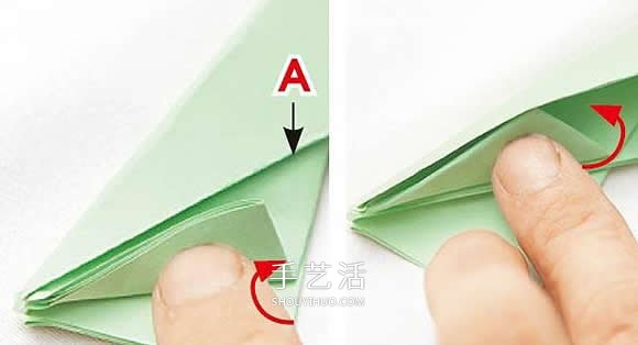 A4纸折船型收纳盒的折法图解 可大可小能收缩
