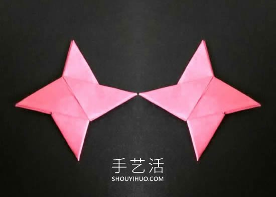 折纸忍者的暗器！四角忍者之星的折法教程