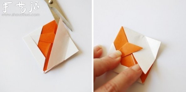 折纸小鱼的的制作方法
