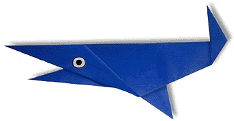 小鲨鱼手工折纸方法