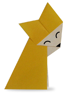 狐狸手工折纸方法