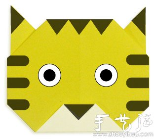 小老虎折纸的DIY方法