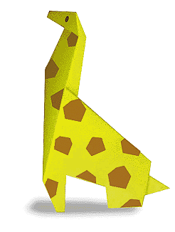 长颈鹿折纸方法
