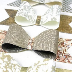 礼品包装蝴蝶结装饰的手工折纸教程