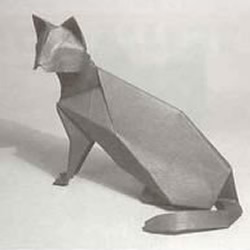 立体猫折纸方法