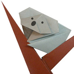 考拉(树袋熊)折纸方法