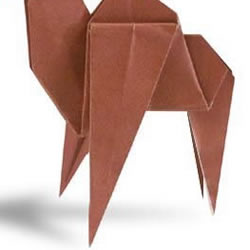 单峰骆驼手工折纸方法