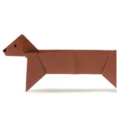 腊肠狗折纸方法