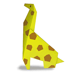长颈鹿折纸方法