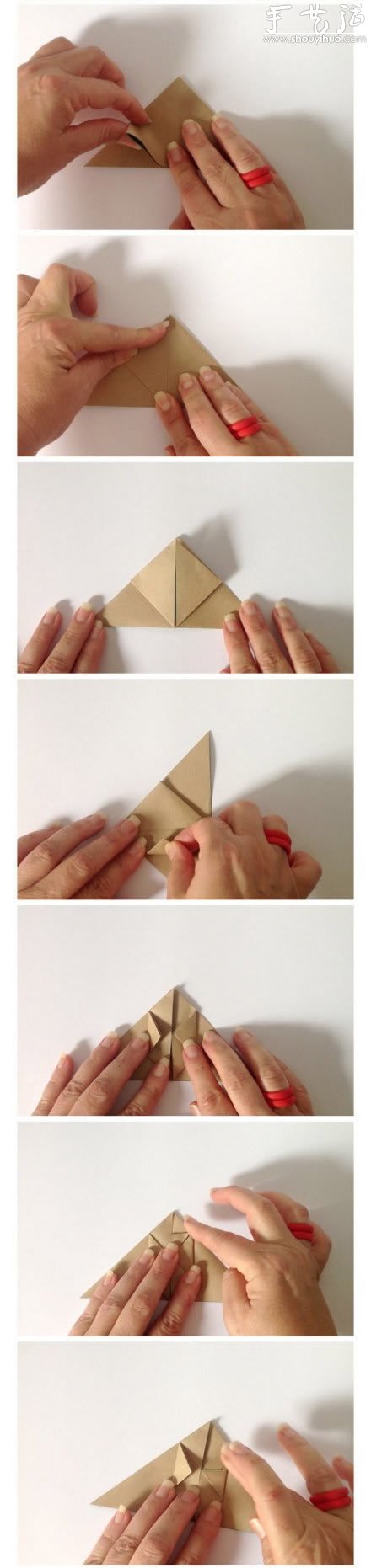 折纸兔子的教程