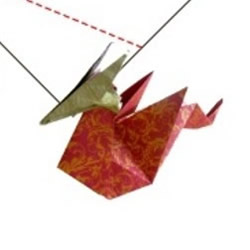 龙的折纸方法 手工折西方龙的折法图解