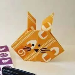 幼儿折纸兔头的方法 简易手工兔头的折法图解