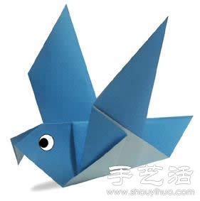 折纸鸽子手工制作方法
