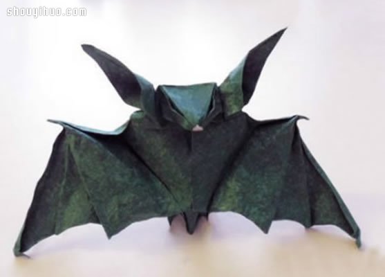 蝙蝠的折法图解 手工折纸蝙蝠步骤教程