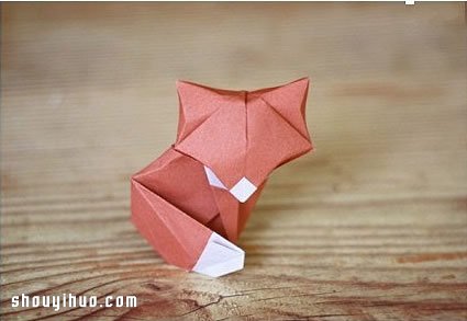 折纸狐狸的折法 手工折纸狐狸步骤图解教程