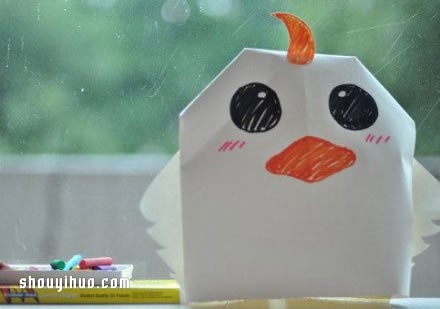 简单折纸制作好玩动物帽子的方法步骤图解
