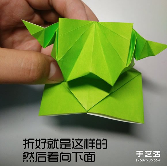 立体小鸭子折纸步骤图 纸鸭子的折法教程图解