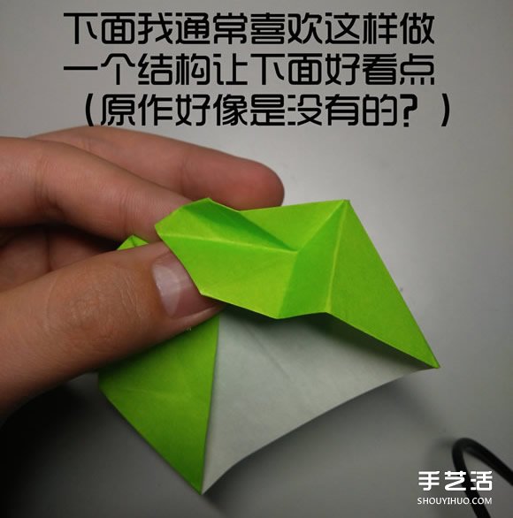 立体小鸭子折纸步骤图 纸鸭子的折法教程图解