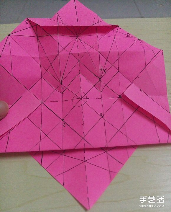 小松英夫的马折纸图解 超详细立体马的折法教程