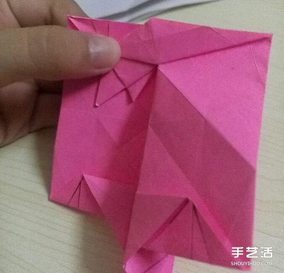 小松英夫的马折纸图解 超详细立体马的折法教程